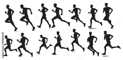 figure representing a person in a run