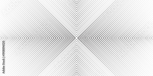 Black halftone arrow pattern. Repeated fading triangle gradation background. Arrows pointing to center direction backdrop. Vector thin to thick speed line concept texture for poster, banner, cover