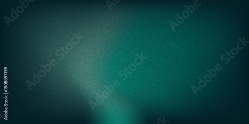 White green blurred gradient on dark grainy background, glowing light spot, copy space