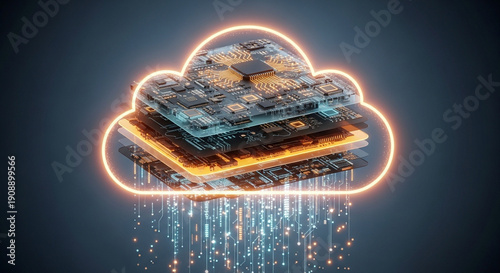 Futuristic circuit board technology background with glowing microchip pathways, representing artificial intelligence, data processing, digital communication, cybersecurity,