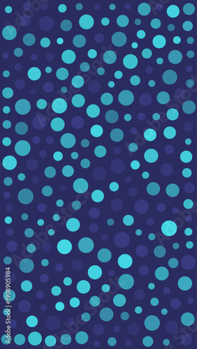 Abstract Teal and Purple Circle Pattern.