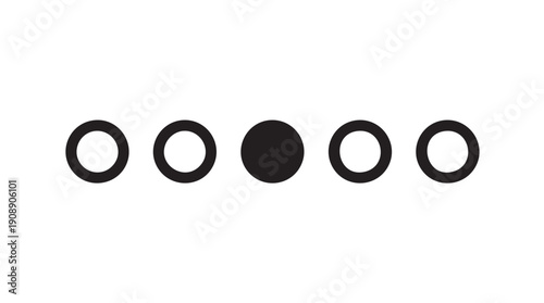 Canvastavla Minimalist Black Pagination Dots Indicator Icon