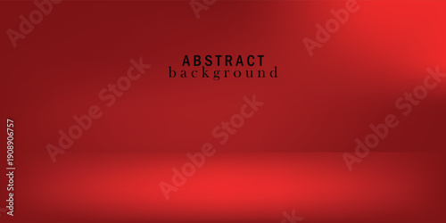 Elegant bright red studio background, product display with empty space to showcase content and business design. simpe background.