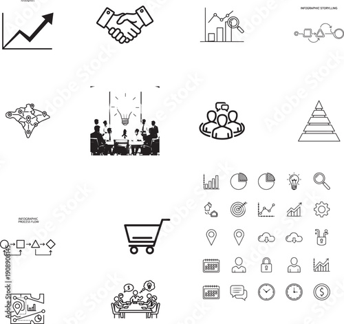  Icons set including human organs and healthcare symbols