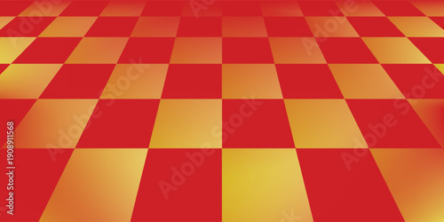 chess board pattern gold and red. seamless geometric pattern with triangles, red diamond checkerboard repeat pattern, replete image, design for fabric printing