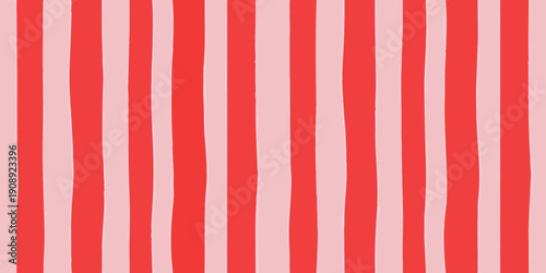 A vibrant background featuring vertical red and pink stripes