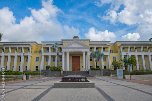Billede på lærred Barbados Supreme Court Complex on Whitepark Road in historic city center of Bridgetown, Barbados