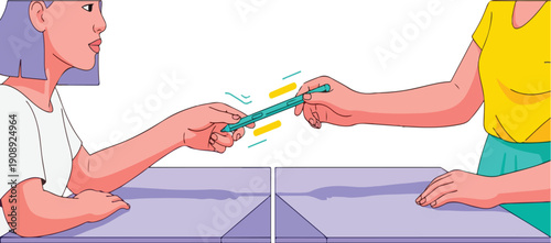 Digital Handoff Stylus Exchange for Creative Team Collaboration