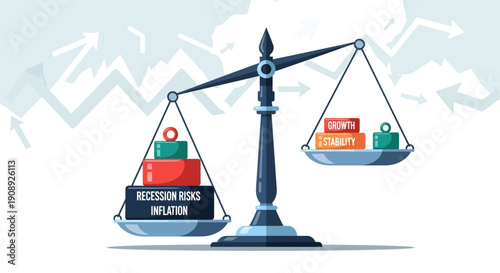 Recession Risks Inflation Versus Growth Stability Balance
