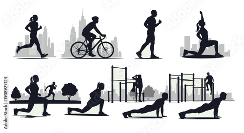 A colorful abstract composition featuring overlapping geometric shapes and flowing lines creating a dynamic visual experience high quality professional