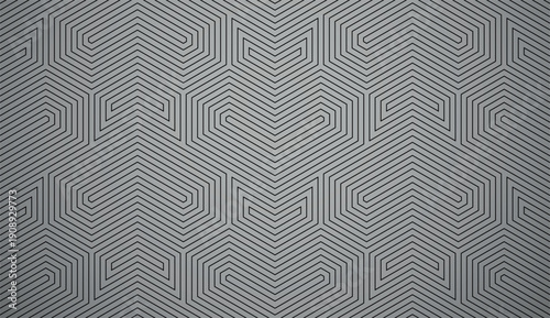 Abstract geometric pattern with stripes, lines. Seamless vector background. Gray and black ornament. Simple lattice graphic design