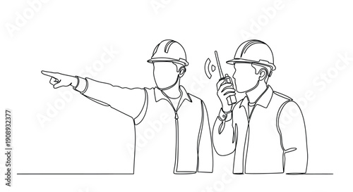 Construction Team Communication Pointing and Radio Use