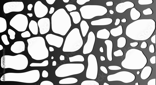 Illustration of Black stones seamless background texture design. vector