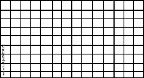 Black grid pattern on white background.