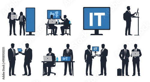 IT professionals working with technology and computers.