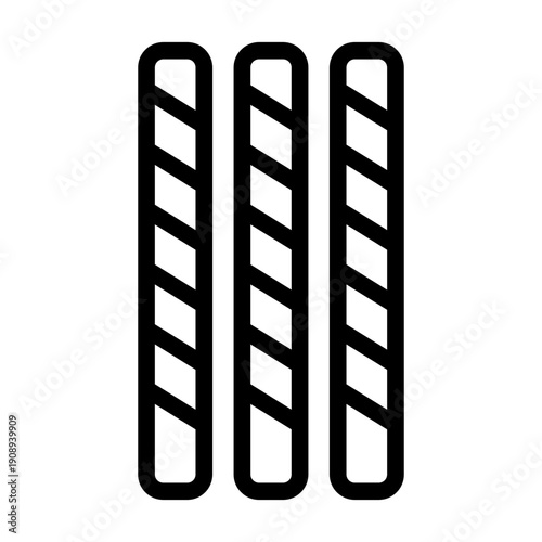 chocolate roll line icon