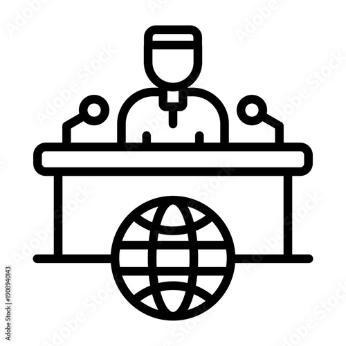 News Reporter Icon Design