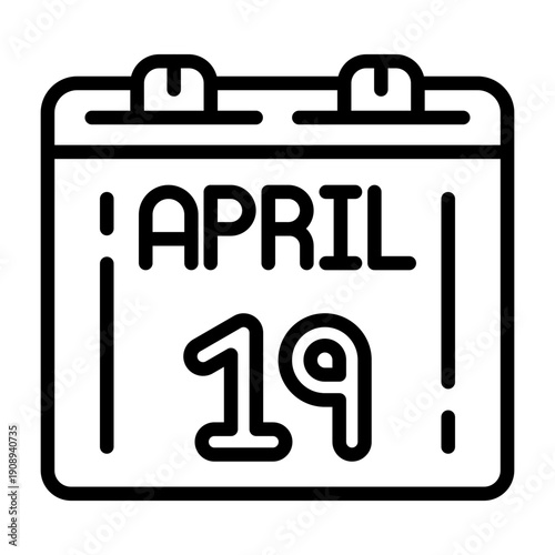 April 19 Icon Design