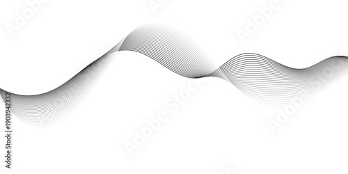 Minimal Abstract Gray Flowing Wave Background with Smooth Curves, Soft Gradient Motion, Modern Digital Ribbon Design for Creative Branding, Web Headers, UI Backgrounds and Elegant Visual Projects