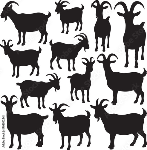 goat silhouettes