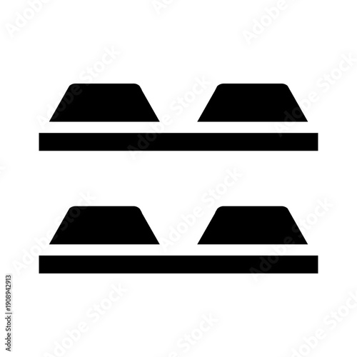 chocolate bar glyph icon