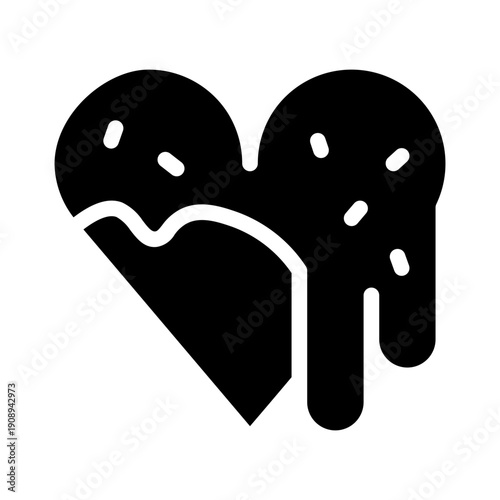 chocolate glyph icon