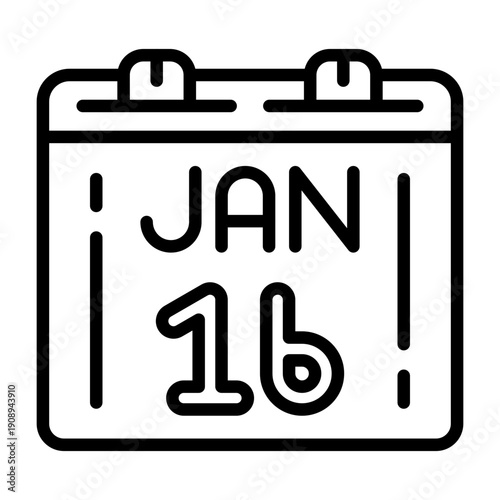 January 16 Icon Design