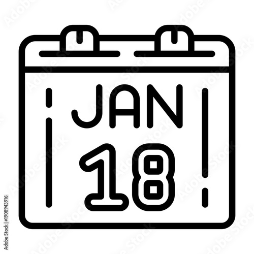 January 18 Icon Design