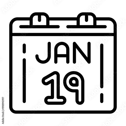 January 19 Icon Design