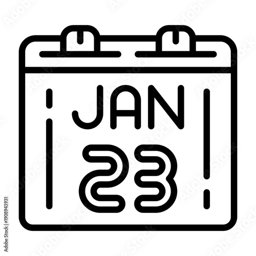 January 23 Icon Design