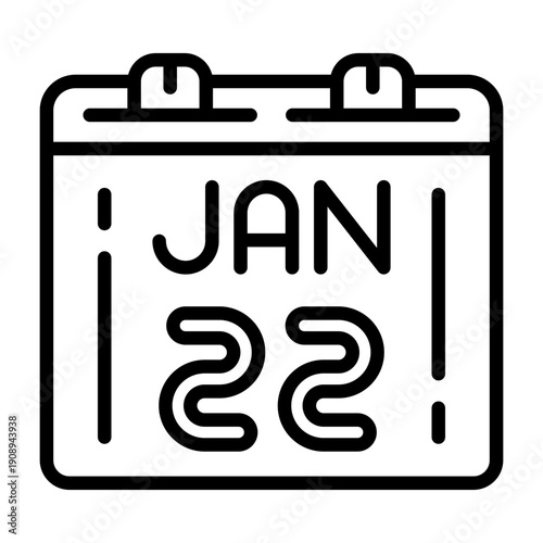 January 22 Icon Design