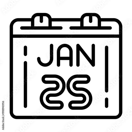 January 25 Icon Design
