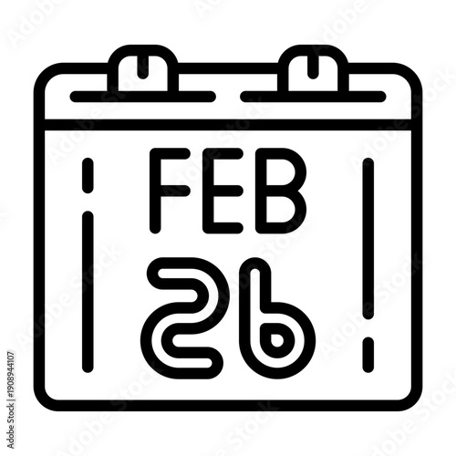 February 26 Icon Design