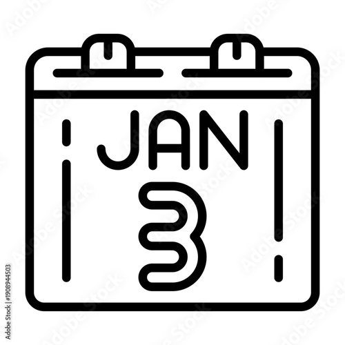 January 3 Icon Design