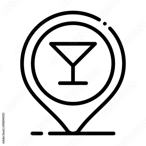 Bar Location Icon Design