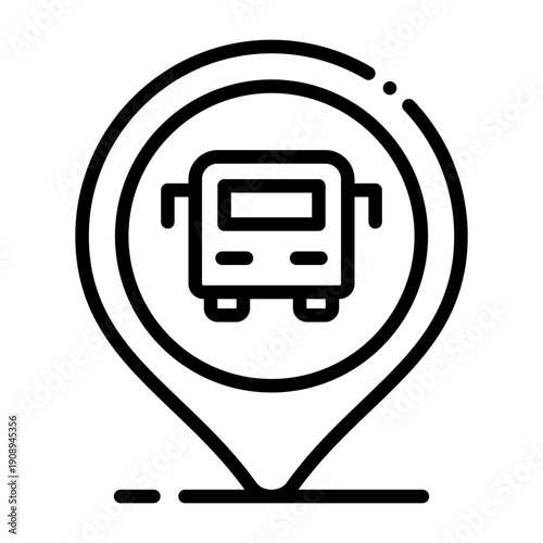 Bus Station Icon Design