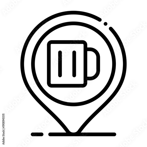 Bar Location Icon Design