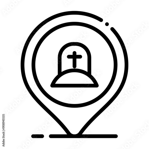Cemetery Icon Design