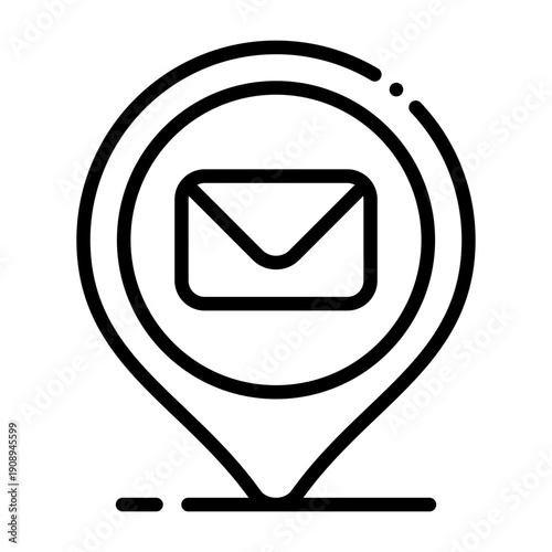 Mail Location Icon Design