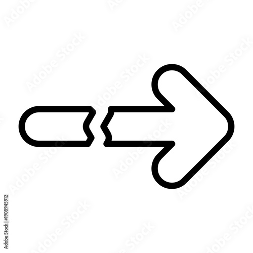 Broken Arrow Icon Design