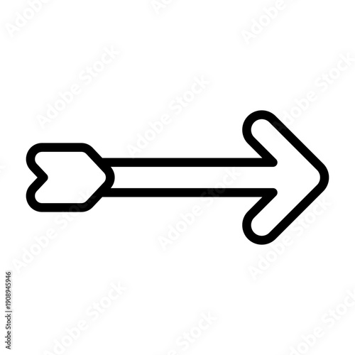 Arrow with Tail Icon Design