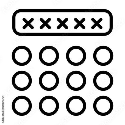 Pin Number Icon Design