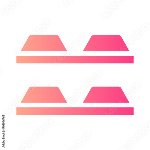 chocolate bar gradient icon