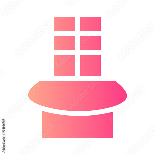 chocolate bar gradient icon