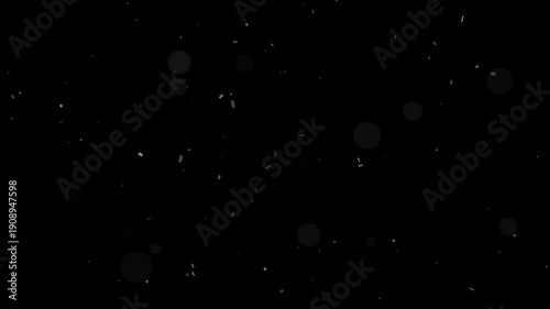 Gentle glowing dust particles floating in slow motion with subtle bokeh light effect loop