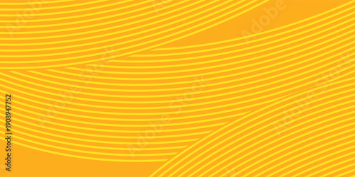 Pasta background yellow and orange line, spaghetti abstract geometric pattern. Macaroni yellow poster. illustration.