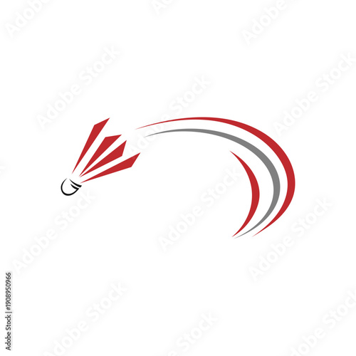 badminton flat vector logo simple