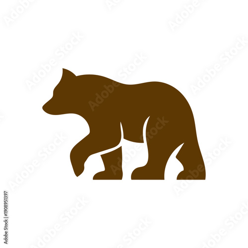 bear silhouette logo vector animals illustration