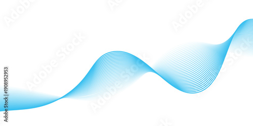 Abstract wave line. Digital frequency equalizer. digital Stylized line art background. vector