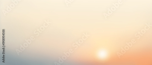 Sun in the sunset sky, natural background, vector design